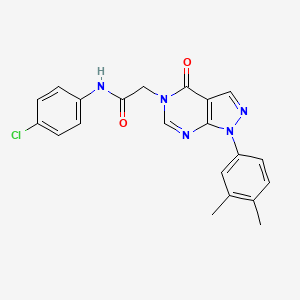 N-(4-chlorophenyl)-2-(1-(3,4-dimethylphenyl)-4-oxo-1H-pyrazolo[3,4-d]pyrimidin-5(4H)-yl)acetamide