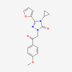 4-cyclopropyl-3-(furan-2-yl)-1-(2-(4-methoxyphenyl)-2-oxoethyl)-1H-1,2,4-triazol-5(4H)-one