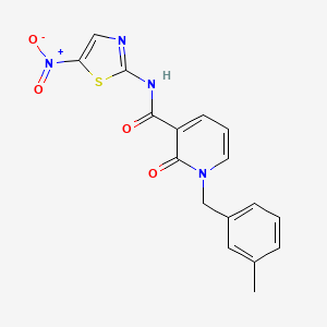 molecular formula C17H14N4O4S B2605292 1-(3-methylbenzyl)-N-(5-nitrothiazol-2-yl)-2-oxo-1,2-dihydropyridine-3-carboxamide CAS No. 899947-97-8