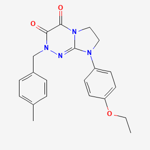 molecular formula C21H22N4O3 B2605317 8-(4-ethoxyphenyl)-2-(4-methylbenzyl)-7,8-dihydroimidazo[2,1-c][1,2,4]triazine-3,4(2H,6H)-dione CAS No. 941891-00-5