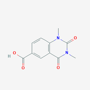 molecular formula C11H10N2O4 B2605375 1,3-二甲基-2,4-二氧代-1,2,3,4-四氢喹唑啉-6-羧酸 CAS No. 924843-71-0