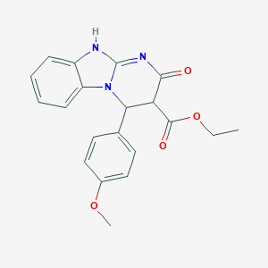 ethyl 4-(4-methoxyphenyl)-2-oxo-4,10-dihydro-3H-pyrimido[1,2-a]benzimidazole-3-carboxylate