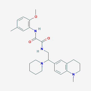 N-(2-methoxy-5-methylphenyl)-N'-[2-(1-methyl-1,2,3,4-tetrahydroquinolin-6-yl)-2-(piperidin-1-yl)ethyl]ethanediamide