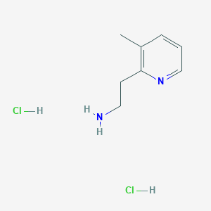 molecular formula C8H14Cl2N2 B2605407 2-(3-Methylpyridin-2-yl)ethan-1-amine dihydrochloride CAS No. 1909309-89-2