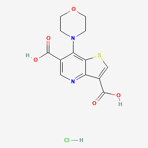 7-Morpholinothieno[3,2-b]pyridine-3,6-dicarboxylic acid HCl