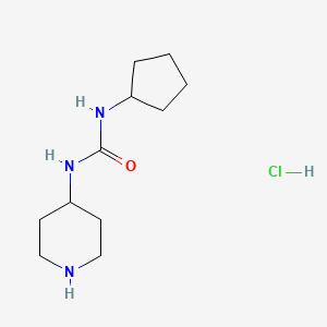1-Cyclopentyl-3-(piperidin-4-yl)urea hydrochloride
