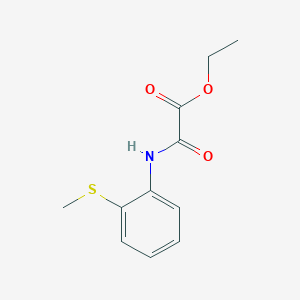 molecular formula C11H13NO3S B2605431 2-((2-(甲硫基)苯基)氨基)-2-氧代乙酸乙酯 CAS No. 69066-10-0