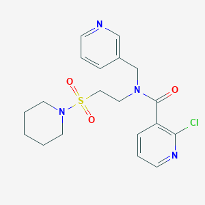 2-chloro-N-[2-(1-piperidinylsulfonyl)ethyl]-N-(3-pyridinylmethyl)nicotinamide