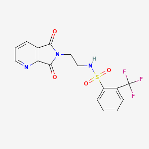N-(2-(5,7-dioxo-5H-pyrrolo[3,4-b]pyridin-6(7H)-yl)ethyl)-2-(trifluoromethyl)benzenesulfonamide