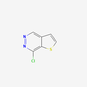 molecular formula C6H3ClN2S B2605478 7-Chlorothieno[2,3-D]pyridazine CAS No. 697-71-2