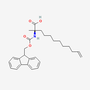 (R)-2-((((9H-Fluoren-9-yl)methoxy)carbonyl)amino)-2-methyldodec-11-enoic acid