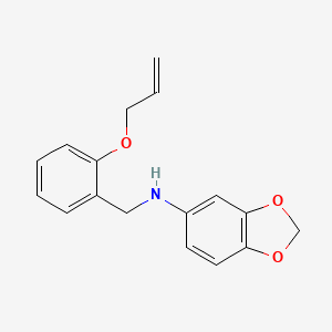 N-{[2-(prop-2-en-1-yloxy)phenyl]methyl}-2H-1,3-benzodioxol-5-amine