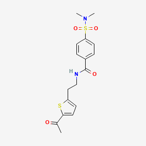 N-(2-(5-acetylthiophen-2-yl)ethyl)-4-(N,N-dimethylsulfamoyl)benzamide