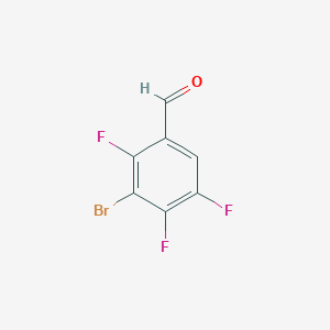 molecular formula C7H2BrF3O B2605515 3-Bromo-2,4,5-trifluorobenzaldehyde CAS No. 1260903-08-9