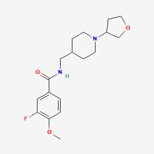 3-fluoro-4-methoxy-N-((1-(tetrahydrofuran-3-yl)piperidin-4-yl)methyl)benzamide