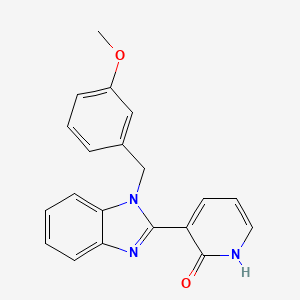 3-[1-(3-methoxybenzyl)-1H-1,3-benzimidazol-2-yl]-2(1H)-pyridinone