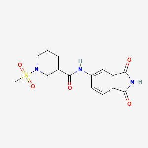 N-(1,3-dioxoisoindolin-5-yl)-1-(methylsulfonyl)piperidine-3-carboxamide
