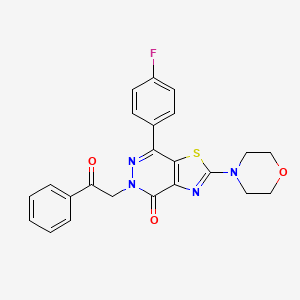 7-(4-fluorophenyl)-2-morpholino-5-(2-oxo-2-phenylethyl)thiazolo[4,5-d]pyridazin-4(5H)-one