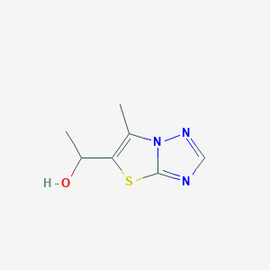 molecular formula C7H9N3OS B2605595 1-(6-甲基噻唑并[3,2-b][1,2,4]三唑-5-基)乙醇 CAS No. 478080-55-6