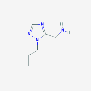 molecular formula C6H12N4 B2605610 (2-丙基-1,2,4-三唑-3-基)甲胺 CAS No. 1466767-59-8