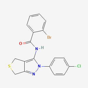 2-bromo-N-(2-(4-chlorophenyl)-4,6-dihydro-2H-thieno[3,4-c]pyrazol-3-yl)benzamide