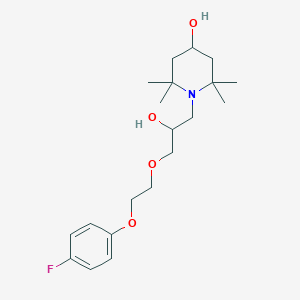 1-(3-(2-(4-Fluorophenoxy)ethoxy)-2-hydroxypropyl)-2,2,6,6-tetramethylpiperidin-4-ol