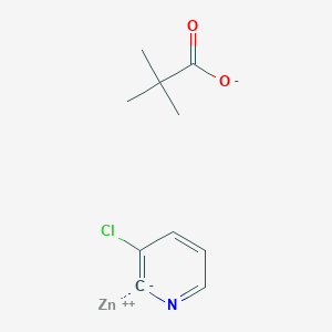 molecular formula C10H12ClNO2Zn B2605630 (3-Chloropyridin-2-yl)zinc pivalate solution CAS No. 2021255-88-7