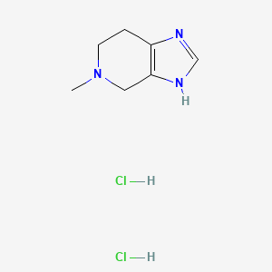 molecular formula C7H13Cl2N3 B2605634 5-Methyl-4,5,6,7-tetrahydro-3H-imidazo[4,5-c]pyridine dihydrochloride CAS No. 92223-95-5