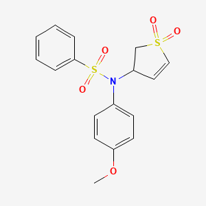 N-(1,1-dioxido-2,3-dihydrothiophen-3-yl)-N-(4-methoxyphenyl)benzenesulfonamide