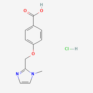 4-[(1-Methylimidazol-2-yl)methoxy]benzoic acid;hydrochloride