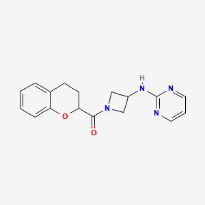 Chroman-2-yl(3-(pyrimidin-2-ylamino)azetidin-1-yl)methanone