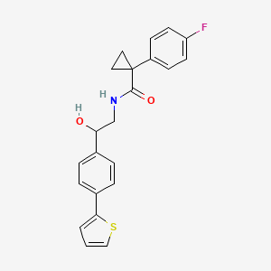 1-(4-fluorophenyl)-N-{2-hydroxy-2-[4-(thiophen-2-yl)phenyl]ethyl}cyclopropane-1-carboxamide