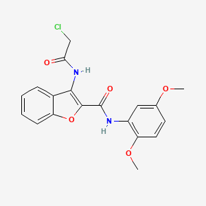3-(2-chloroacetamido)-N-(2,5-dimethoxyphenyl)benzofuran-2-carboxamide
