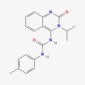 (E)-1-(3-isopropyl-2-oxo-2,3-dihydroquinazolin-4(1H)-ylidene)-3-(p-tolyl)urea