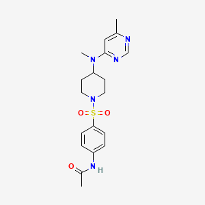 N-[4-[4-[Methyl-(6-methylpyrimidin-4-yl)amino]piperidin-1-yl]sulfonylphenyl]acetamide