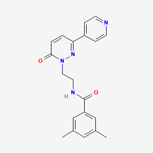 3,5-dimethyl-N-(2-(6-oxo-3-(pyridin-4-yl)pyridazin-1(6H)-yl)ethyl)benzamide