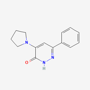 6-Phenyl-4-(pyrrolidin-1-yl)pyridazin-3(2H)-one