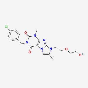 3-(4-chlorobenzyl)-8-(2-(2-hydroxyethoxy)ethyl)-1,7-dimethyl-1H-imidazo[2,1-f]purine-2,4(3H,8H)-dione