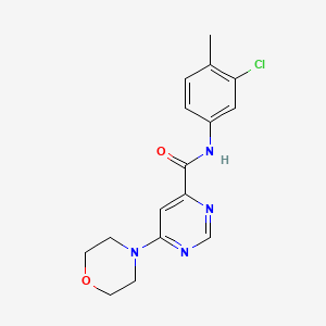 N-(3-chloro-4-methylphenyl)-6-morpholinopyrimidine-4-carboxamide
