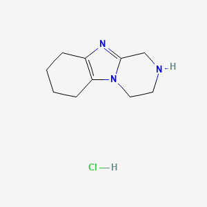 molecular formula C10H16ClN3 B2605706 盐酸1,2,3,4,6,7,8,9-八氢苯并[4,5]咪唑并[1,2-a]哒嗪 CAS No. 2174000-27-0