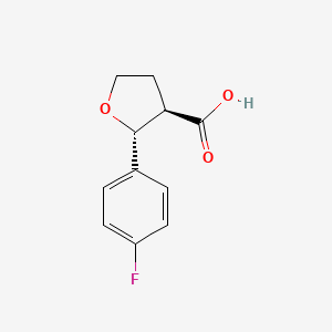 (2R,3R)-2-(4-Fluorophenyl)oxolane-3-carboxylic acid