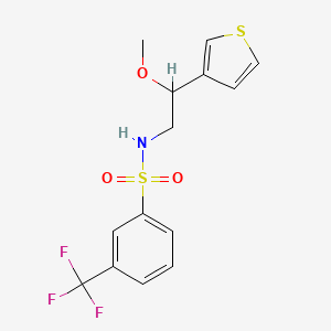 N-(2-methoxy-2-(thiophen-3-yl)ethyl)-3-(trifluoromethyl)benzenesulfonamide