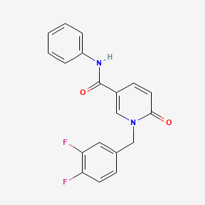 1-(3,4-difluorobenzyl)-6-oxo-N-phenyl-1,6-dihydro-3-pyridinecarboxamide