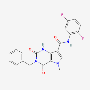 3-benzyl-N-(2,5-difluorophenyl)-5-methyl-2,4-dioxo-2,3,4,5-tetrahydro-1H-pyrrolo[3,2-d]pyrimidine-7-carboxamide