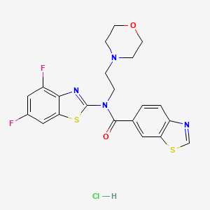 N-(4,6-difluorobenzo[d]thiazol-2-yl)-N-(2-morpholinoethyl)benzo[d]thiazole-6-carboxamide hydrochloride