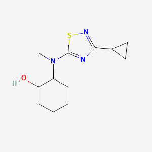 2-[(3-Cyclopropyl-1,2,4-thiadiazol-5-yl)-methylamino]cyclohexan-1-ol
