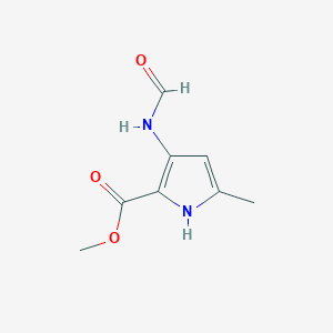 molecular formula C8H10N2O3 B2605722 methyl 3-(formylamino)-5-methyl-1H-pyrrole-2-carboxylate CAS No. 1936559-58-8