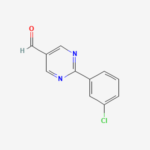 2-(3-Chlorophenyl)pyrimidine-5-carbaldehyde