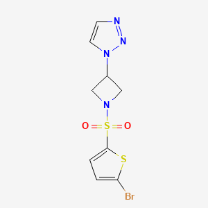 1-(1-((5-bromothiophen-2-yl)sulfonyl)azetidin-3-yl)-1H-1,2,3-triazole