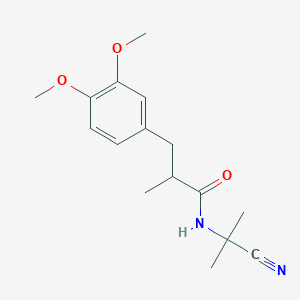 N-(1-cyano-1-methylethyl)-3-(3,4-dimethoxyphenyl)-2-methylpropanamide